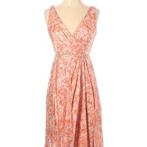 Talbots Peach Pink Floral Dress
